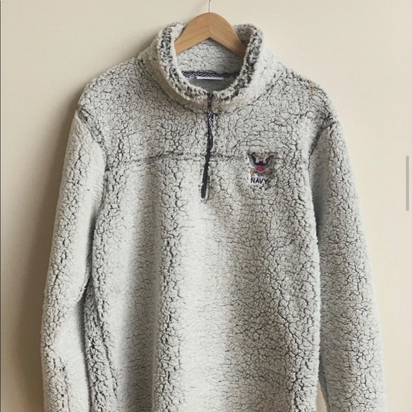 Vintage Navy Pullover Fleece Men’s XL - Picture 1 of 6